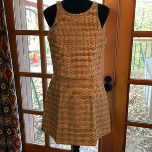 Express Black and White Tweed Skirt and Crop Set